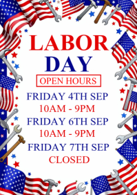 Wit Labor Day Hours A4 Template