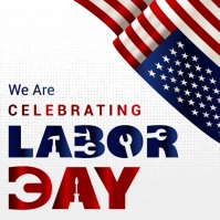 Blanco Labor Day Celebration Kwadrat Template