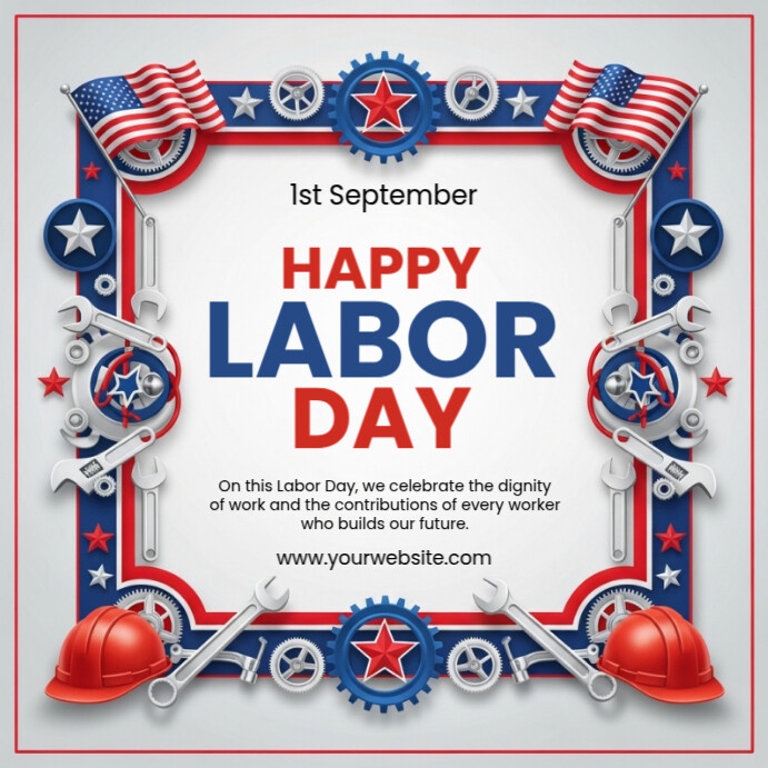 Labor Day Instagram Post Template | PosterMyWall
