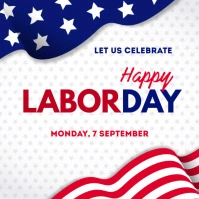Labor day Instagram post template Wpis na Instagrama