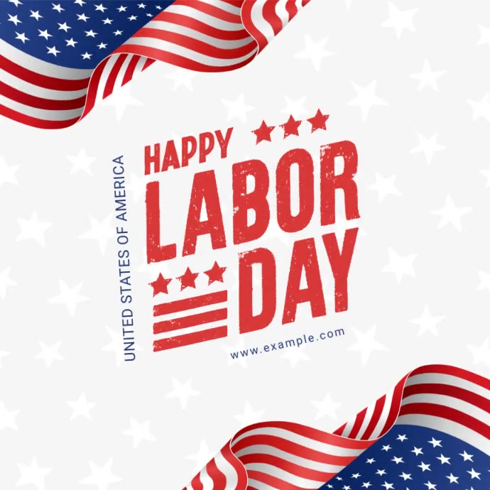 Labor day Instagram post template PosterMyWall