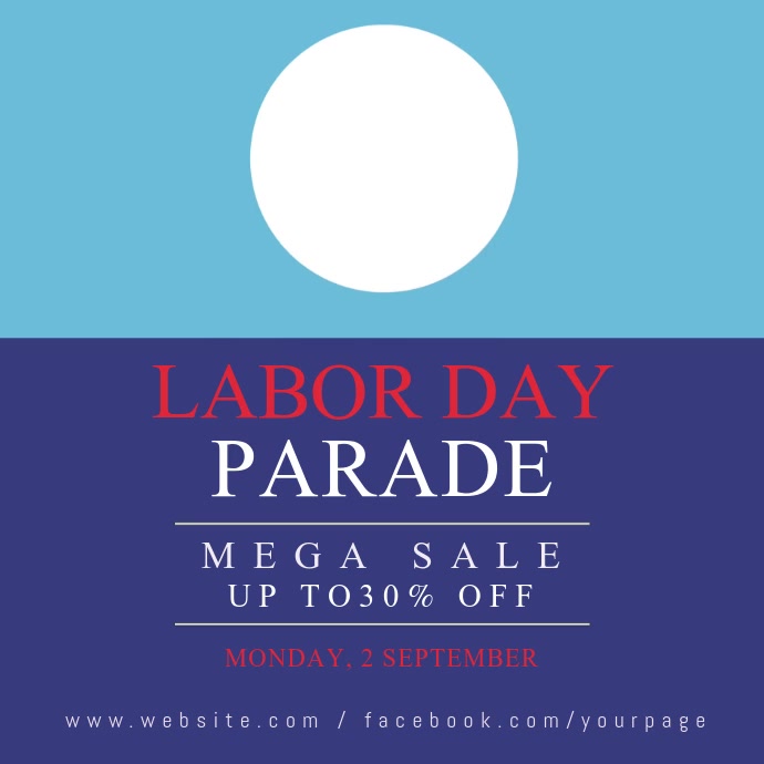 Labor Day Instagram Sale Banner Video Templat Template Postermywall