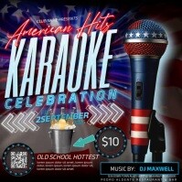 Labor Day Karaoke Design Template Instagram na Post