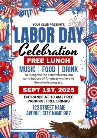 Labor Day Lunch A4 template