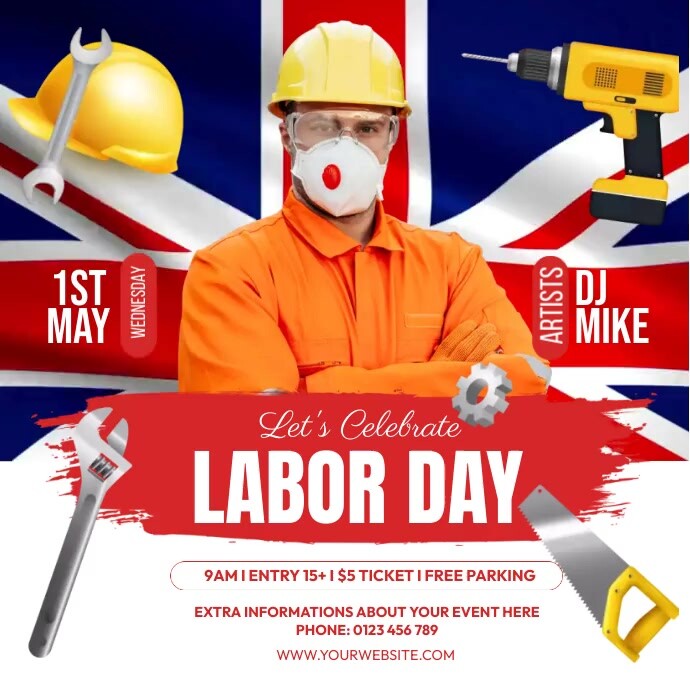 Values Party Labor Labor Day Party Video Ads Template | PosterMyWall