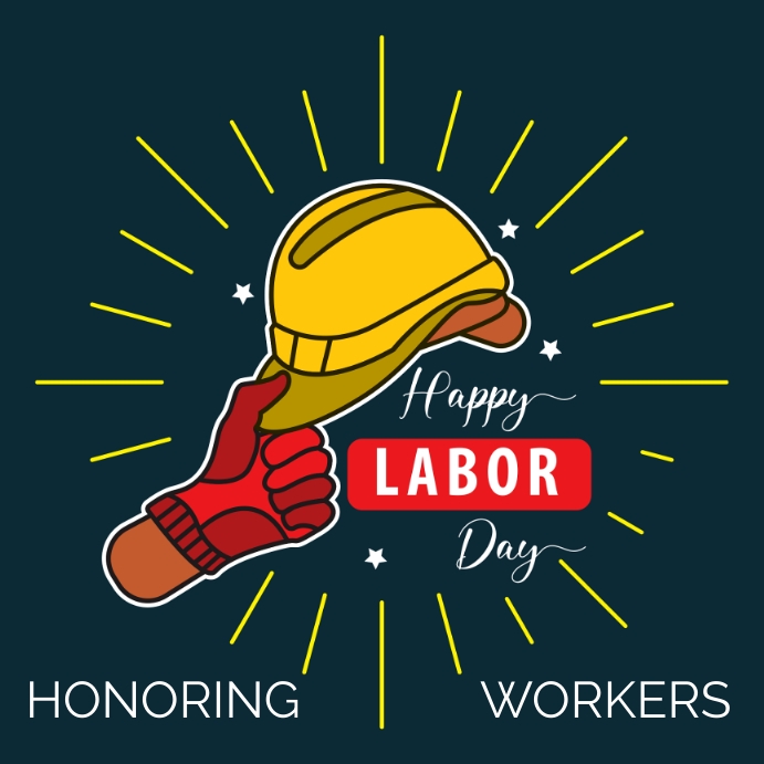 Labor Day Post Quadrado (1:1) template