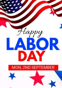Labor day poster A1 template