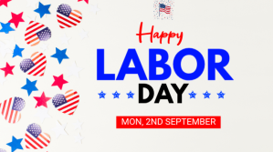 Labor day poster Presentación (16:9) template
