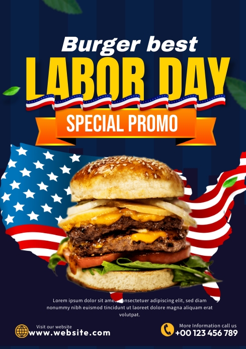 Labor Dat Square Promo Labor Day Promo Templat | PosterMyWall