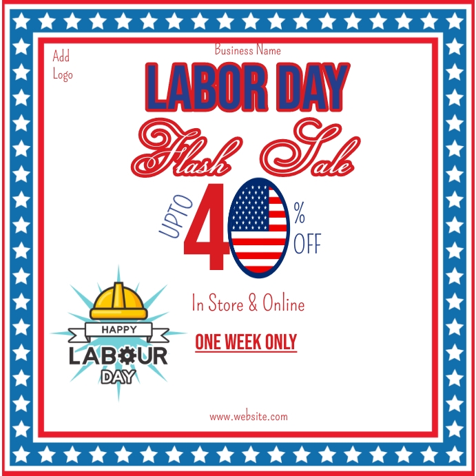 Copy of labor day sale ad,labor day discount ad PosterMyWall