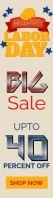 Labor Day Sale Breiter Wolkenkratzer template