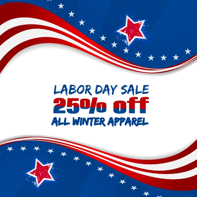 Labor Day Sales Event Instagram Template PosterMyWall
