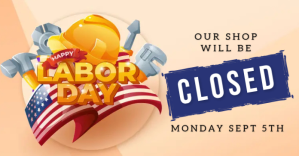 LABOR DAY SHOP CLOSED NOTICE TEMPLATE Facebook Shared Image