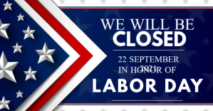 LABOR DAY SHOP CLOSED NOTICE TEMPLATE Facebook Shared Image