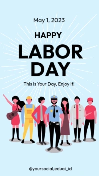 labor day template История на Instagram