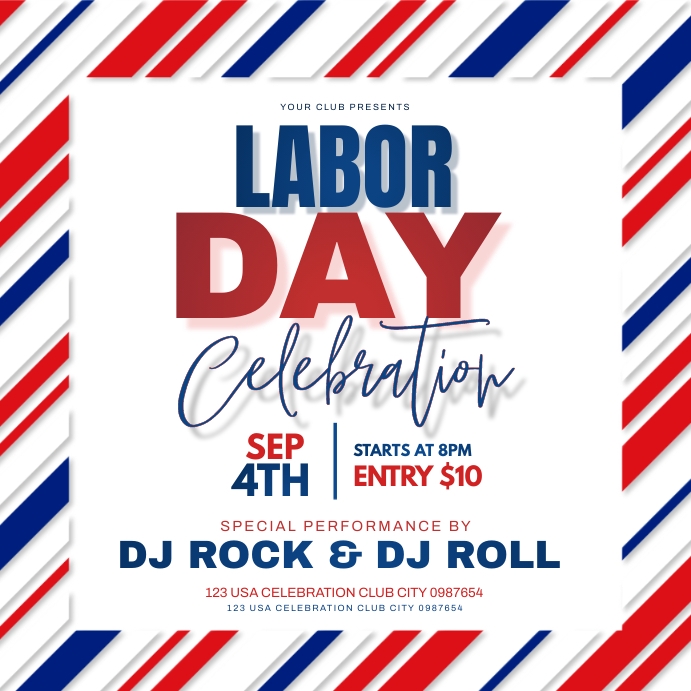 Labor Day Template Racing Plantilla de Labor Day Template | PosterMyWall