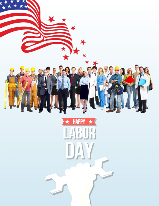 labor day us Løbeseddel (US Letter) template