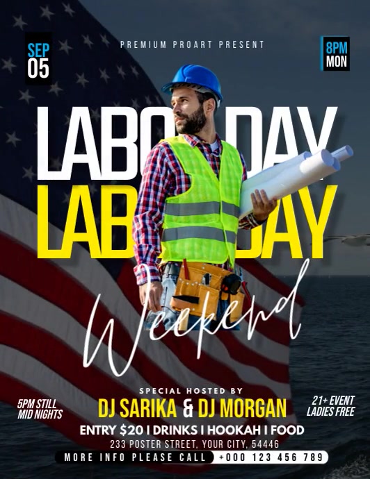 Plantilla de Labor Day Weekend event | PosterMyWall