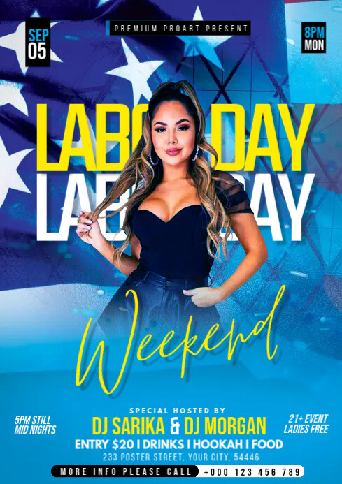 Labor Day Weekend event Template | PosterMyWall