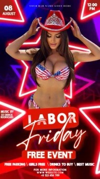 Merah Club Event Promotion เรื่องราวบน Instagram Template