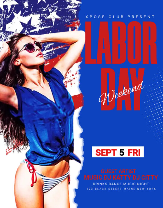 Labor Day weekend flyer Template PosterMyWall