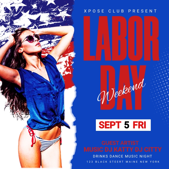 Labor Day weekend flyer Template PosterMyWall