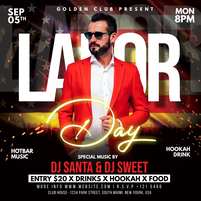 Labor Day weekend flyer Template | PosterMyWall