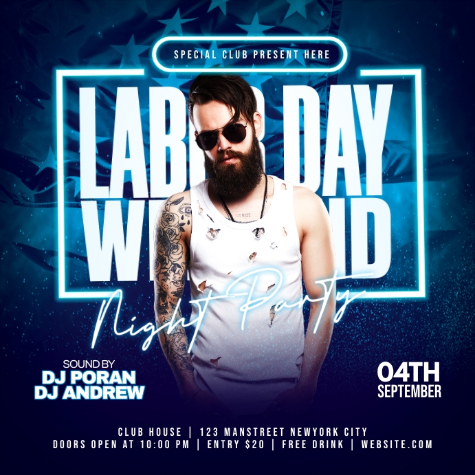 6.32K+ Free Labor Day Party Flyer Templates | PosterMyWall