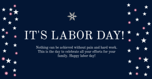Purple LABOR Portada de evento de Facebook Template