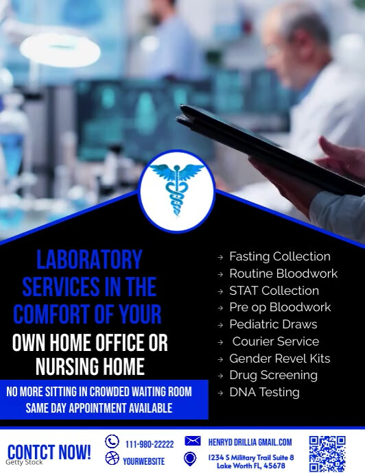 Lab Walk In Flyer Copy of LABORATORY FLYER | PosterMyWall