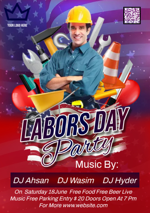 Labors Day Template PosterMyWall
