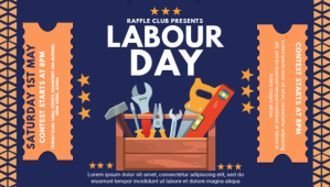 Lilla labour day blog Encabezado de blog Template
