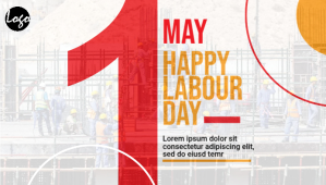 White Labour day blog header Blog Header Template