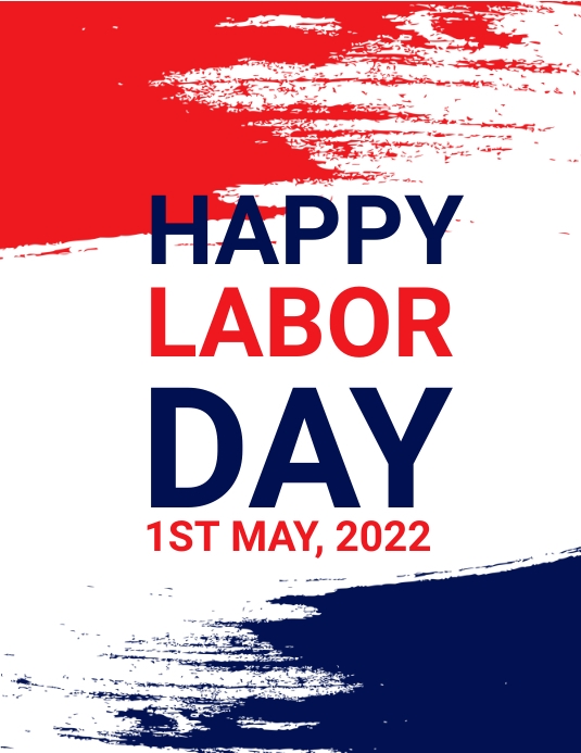 Labour day Flyer (US Letter) template