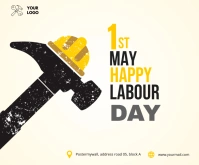 Labour day Medium Rectangle template