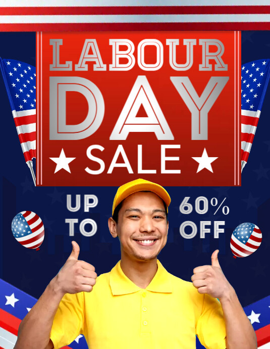 Labour Day Discount Template PosterMyWall