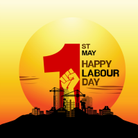 Labour Day Instagram post Kvadrat (1:1) template