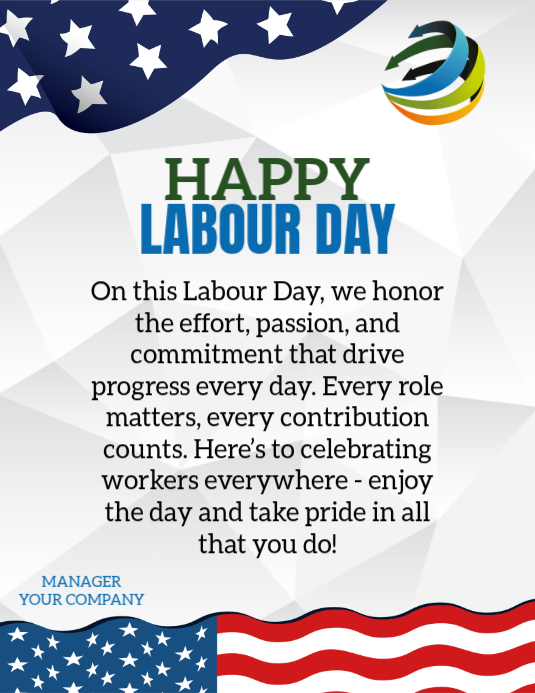 Labour Day Message Ad Template | PosterMyWall
