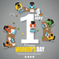 Labour Day Post Template Instagram Post Instagram-Beitrag