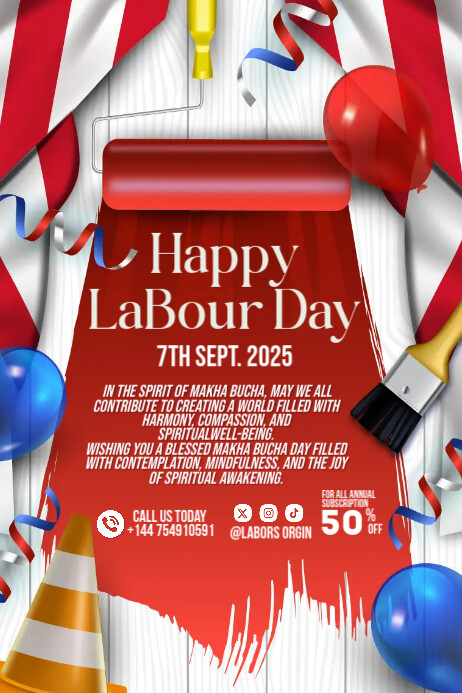 Labour day poster Template | PosterMyWall