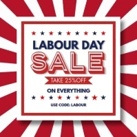 Labour Day Sale Template Instagram Post