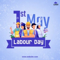 Labour Day Social Media Post Message Instagram template