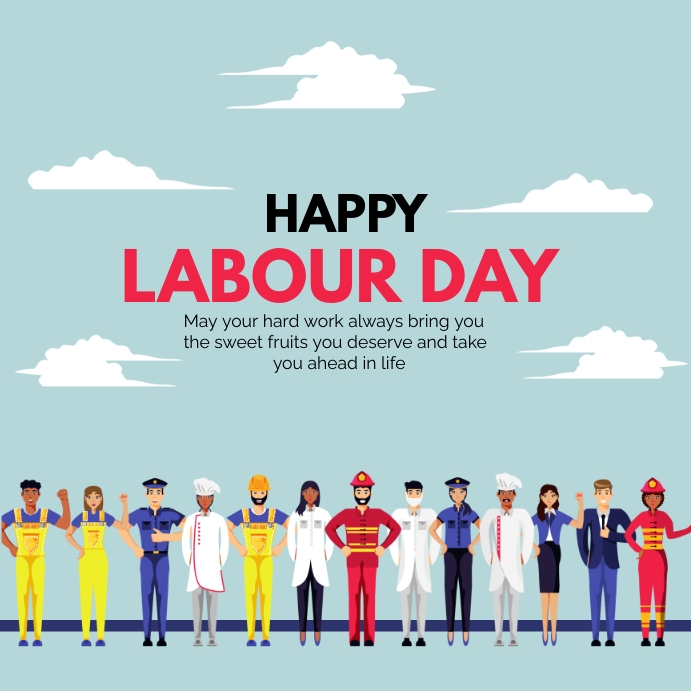 LABOUR DAY TEMPATE Instagram Post template