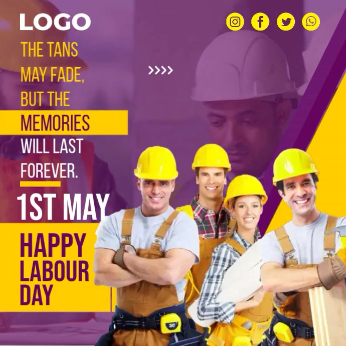 Labour Day Video Template Instagram Post