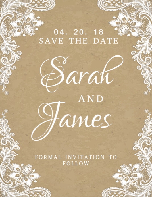 lacey-save-the-date-wedding-card-template-postermywall