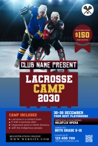 Lacrosse Banner template