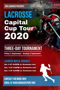 Lacrosse Capital Cup Poster Template