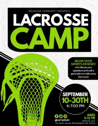 lacrosse Flyer (US Letter) template