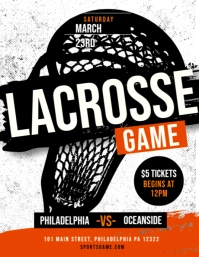 lacrosse Flyer (format US Letter) template
