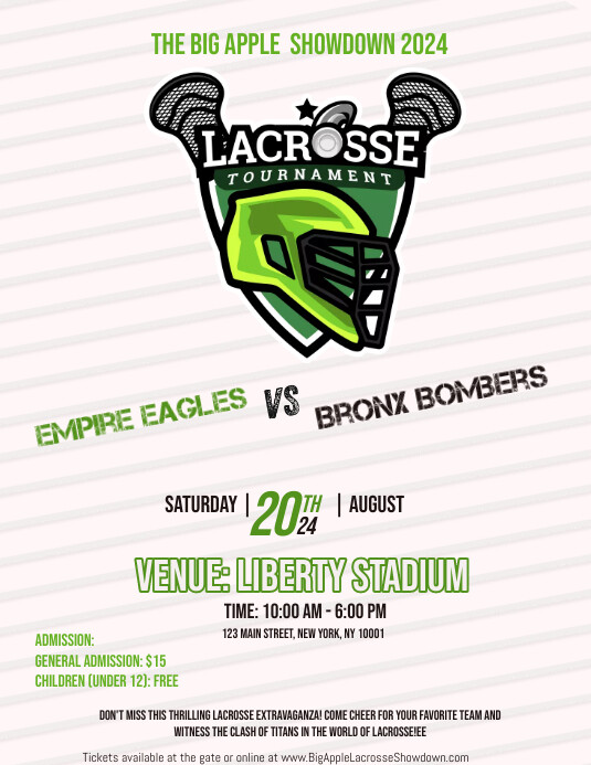 Lacrosse Template PosterMyWall